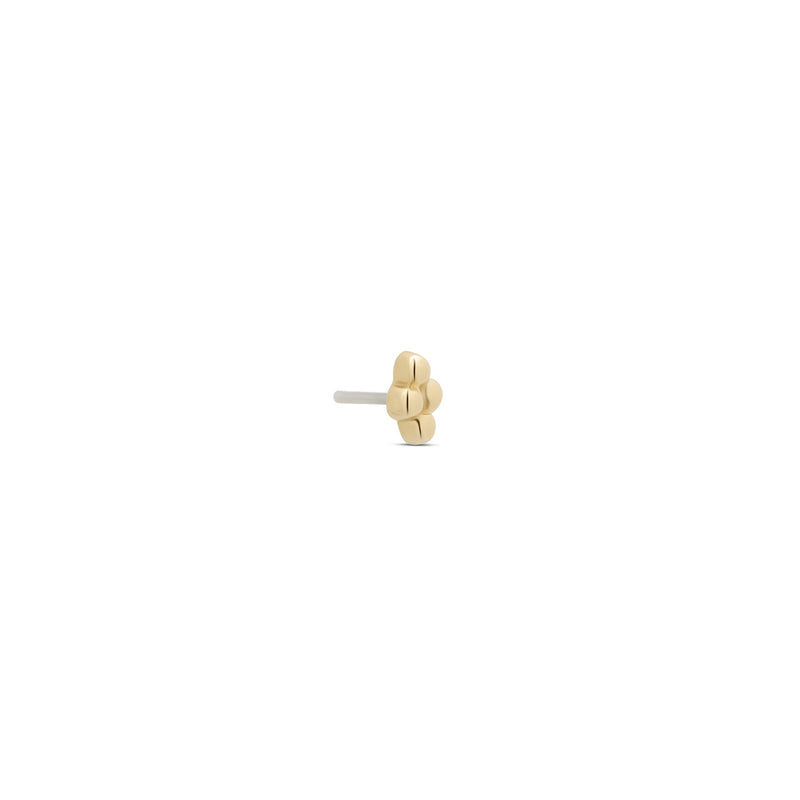 14kt Gold Threadless - 4 Ball