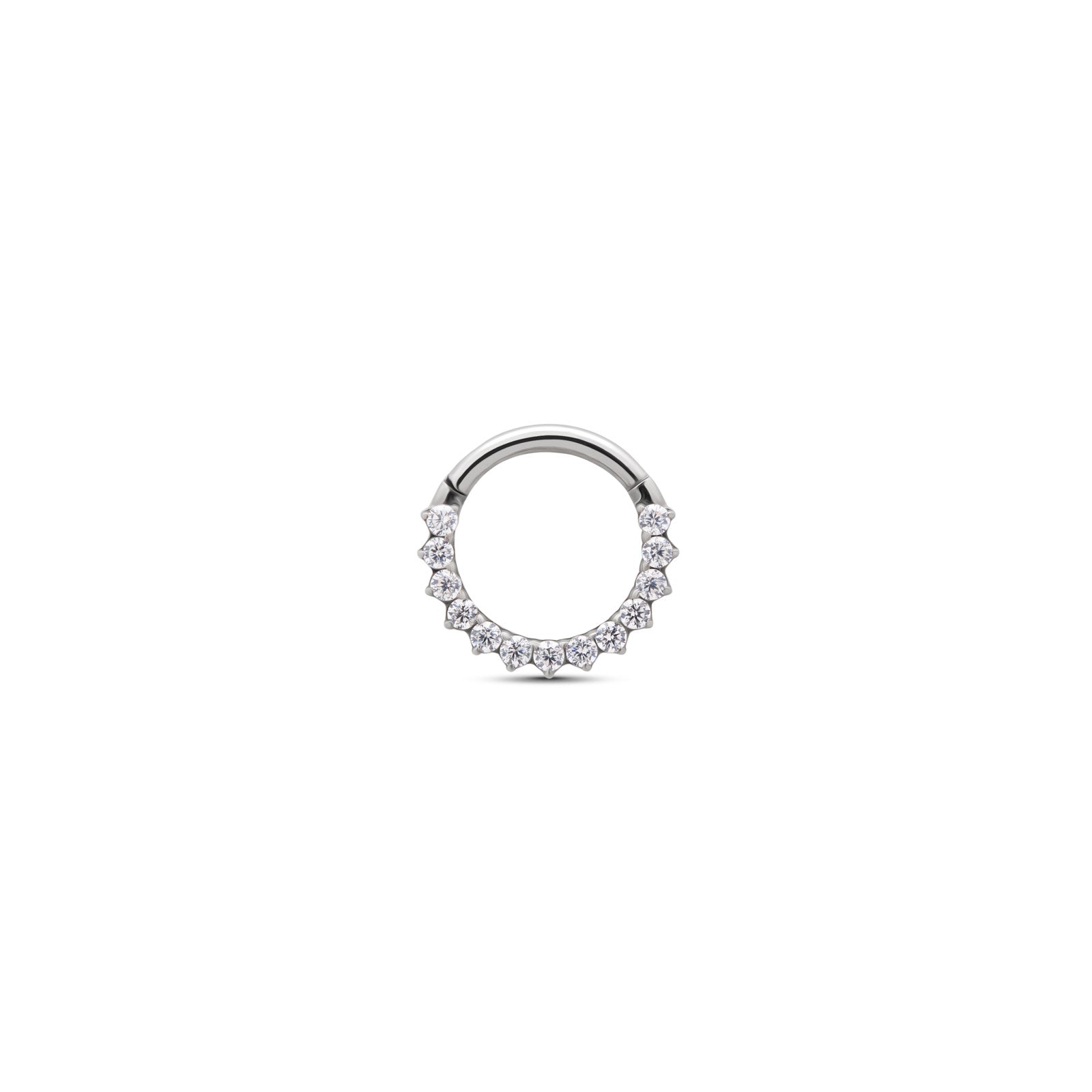 Trident Prong Set Hinged Ring