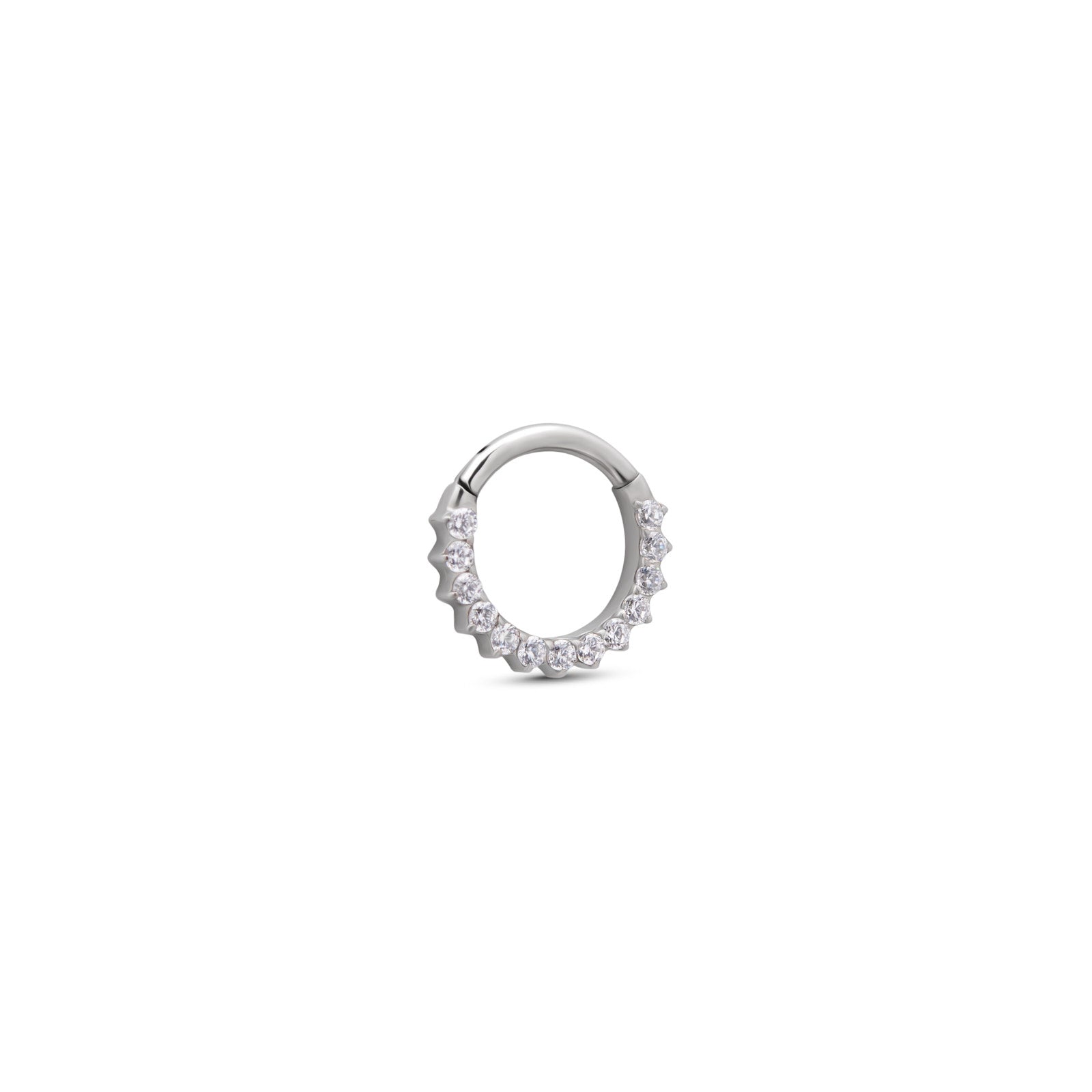 Trident Prong Set Hinged Ring