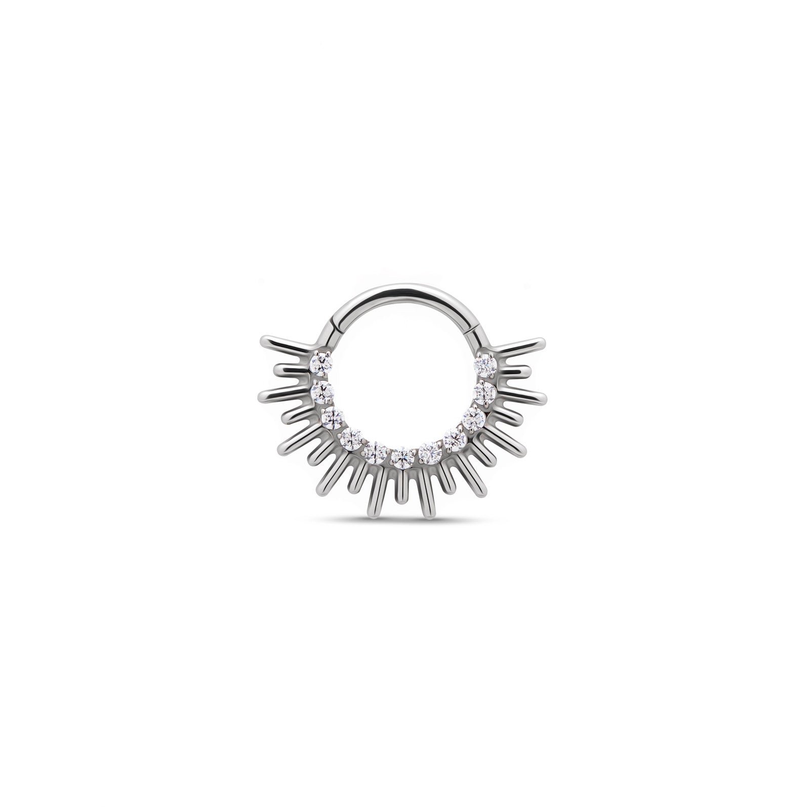 Trident Halo Hinged Ring