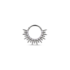 Trident Halo Hinged Ring