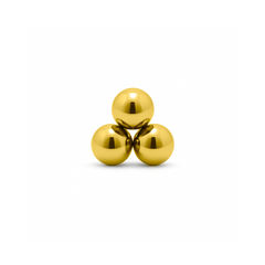 Trident 24kt Gold PVD Titanium Threadless Trio Ball Attachment