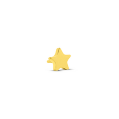 Trident 24kt Gold PVD Titanium Threadless Star Attachment