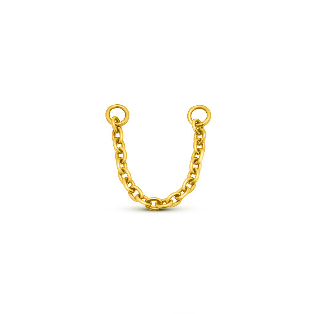 24kt Gold PVD Titanium Cable Chain