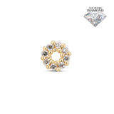 14kt Gold Threadless - Loop Attachment - Lab Grown Diamond