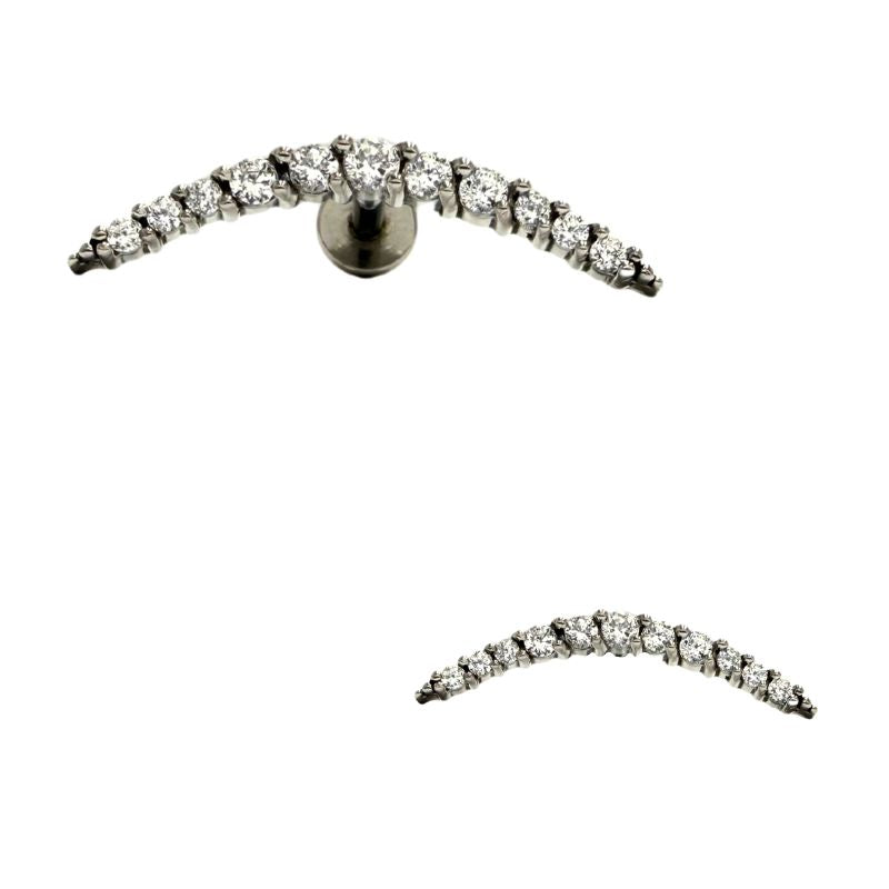 Stainless Steel Internal Thread Long Curved Prong