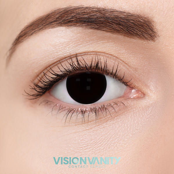 Black Night Contact Lenses Novelty - Vision Vanity