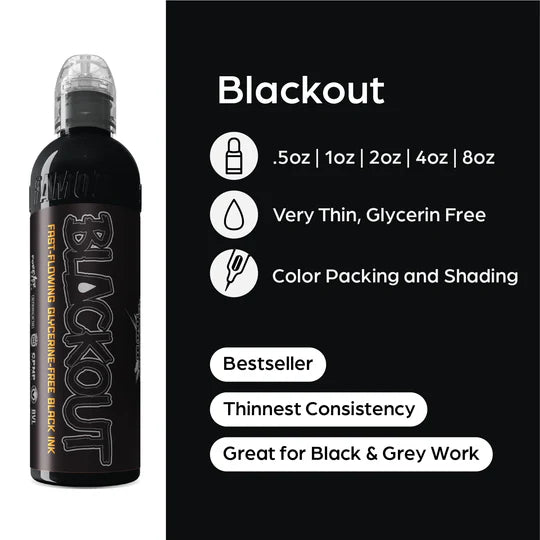 World Famous Ink Blackout 4oz