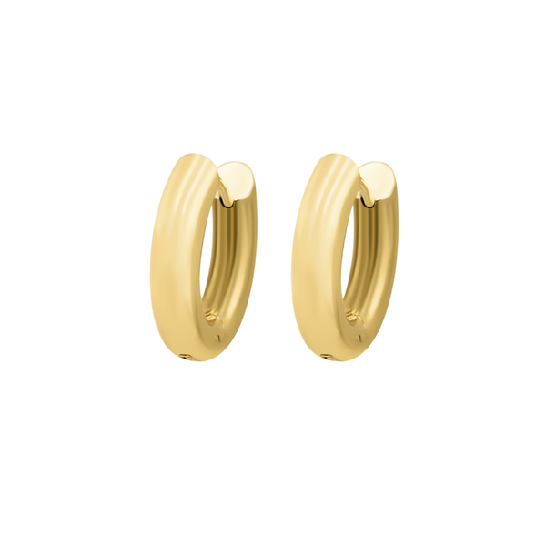 Bespoke Earring Hoop Pair 4mm x 10mm - Gold