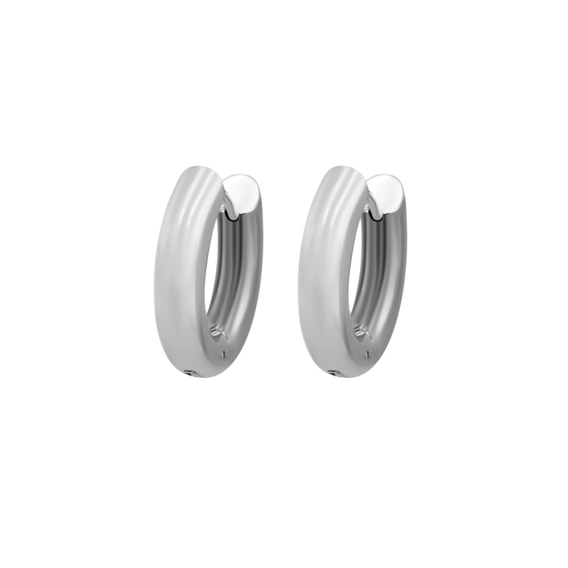 Bespoke Earring Hoop Pair 4mm x 10mm - Steel