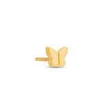 24kt Gold PVD Threadless Titanium Plain Butterfly