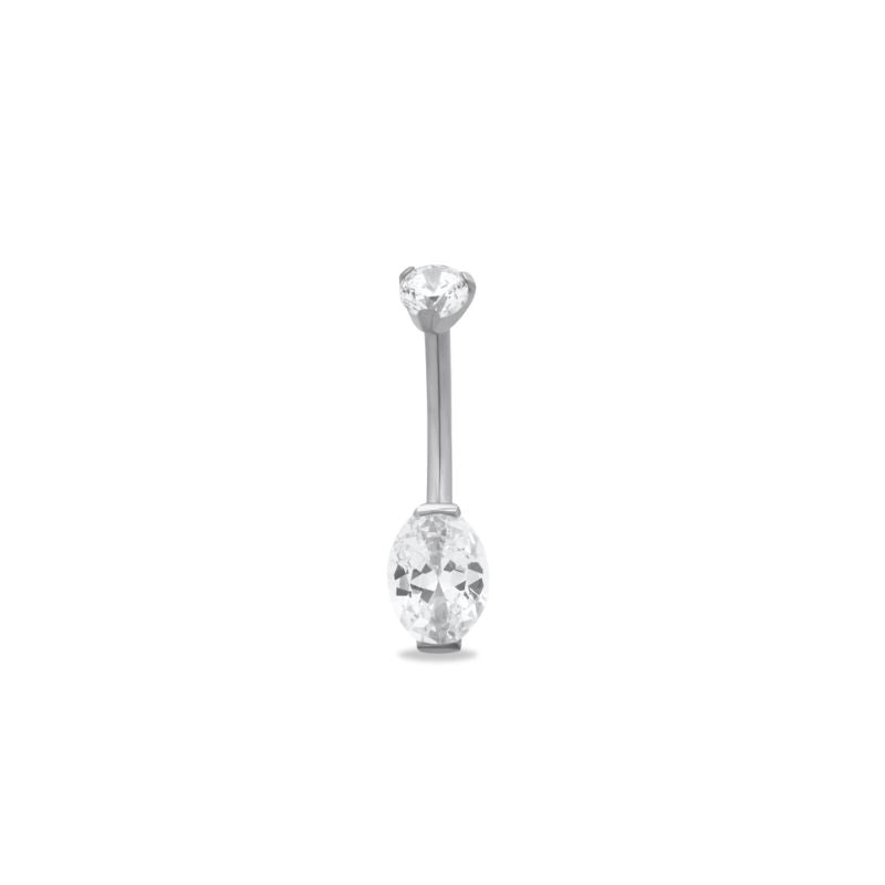 Trident Internally Threaded 2 Prong Mini Navel