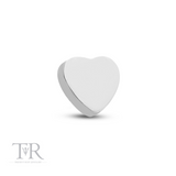 Trident Titanium Threadless Heart Attachment