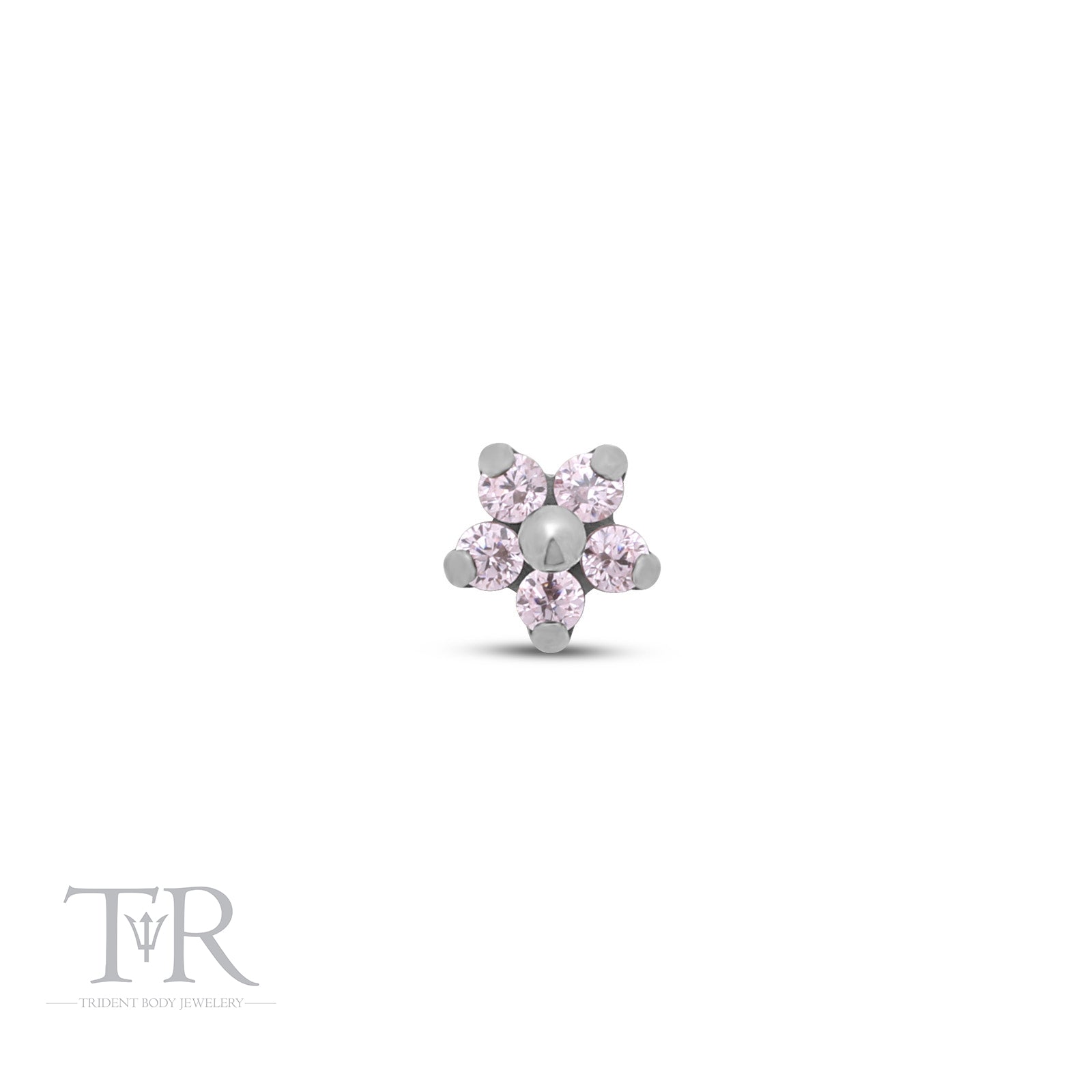 Trident Internally Threaded Small Jewelled Flower Attachment