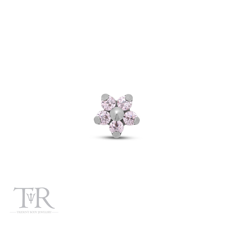 Trident Small Jewelled 16G Flower Attachment
