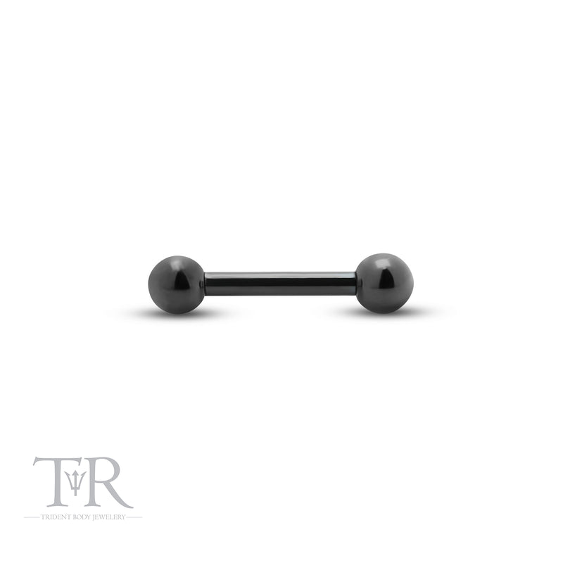 Trident Black Titanium Internal Straight Barbell