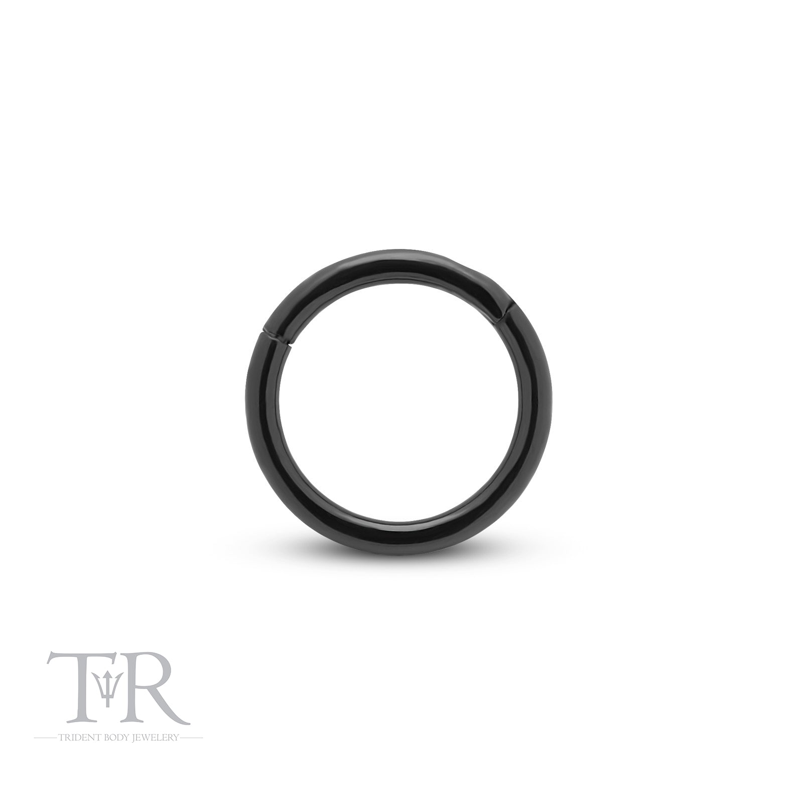 Trident Black PVD Titanium Hinged Segment Ring