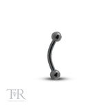 Trident Black Titanium Internal Curved Barbell