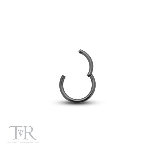 Trident Black Titanium Hinge Segment Ring