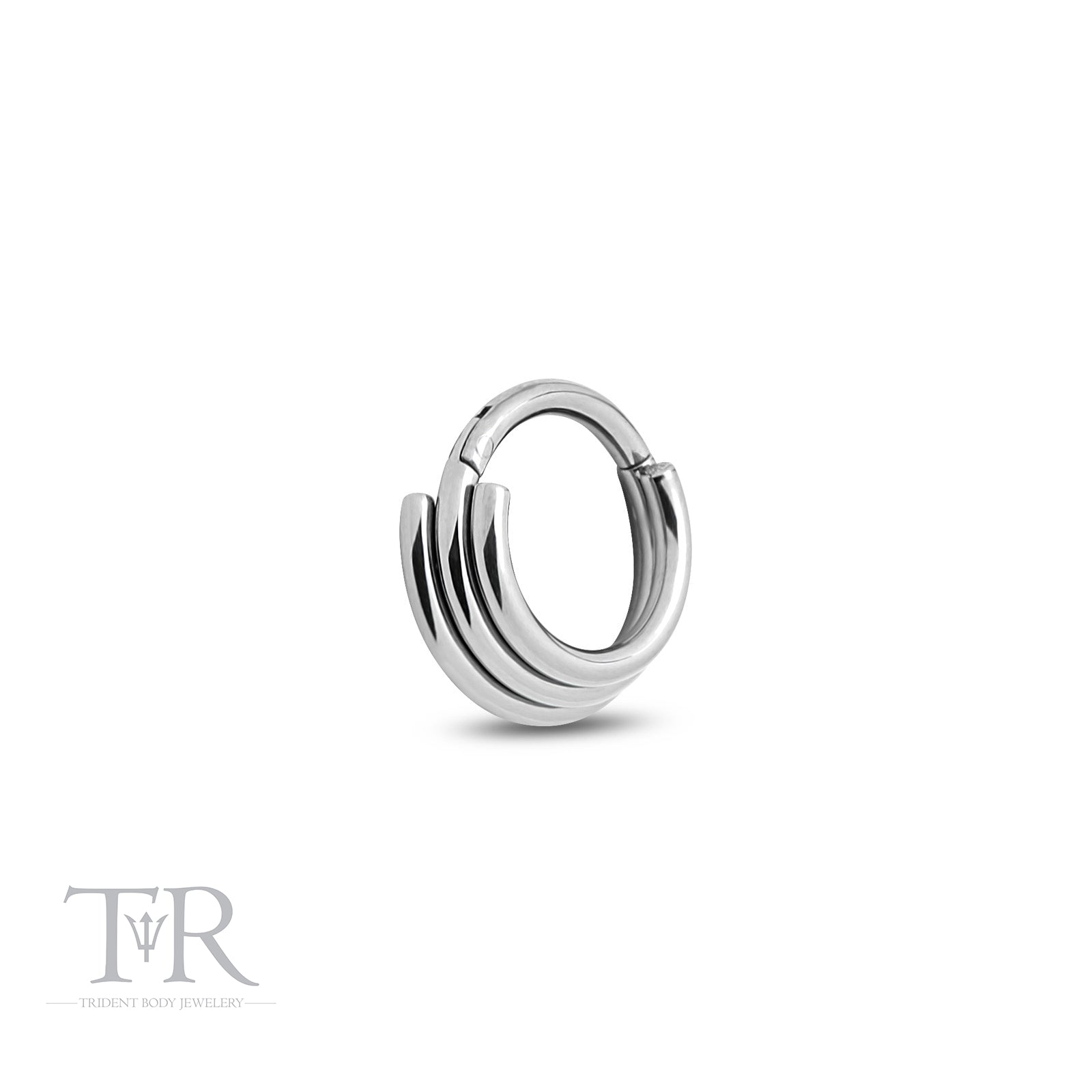 Trident 3 Stack Clicker Hinged Ring