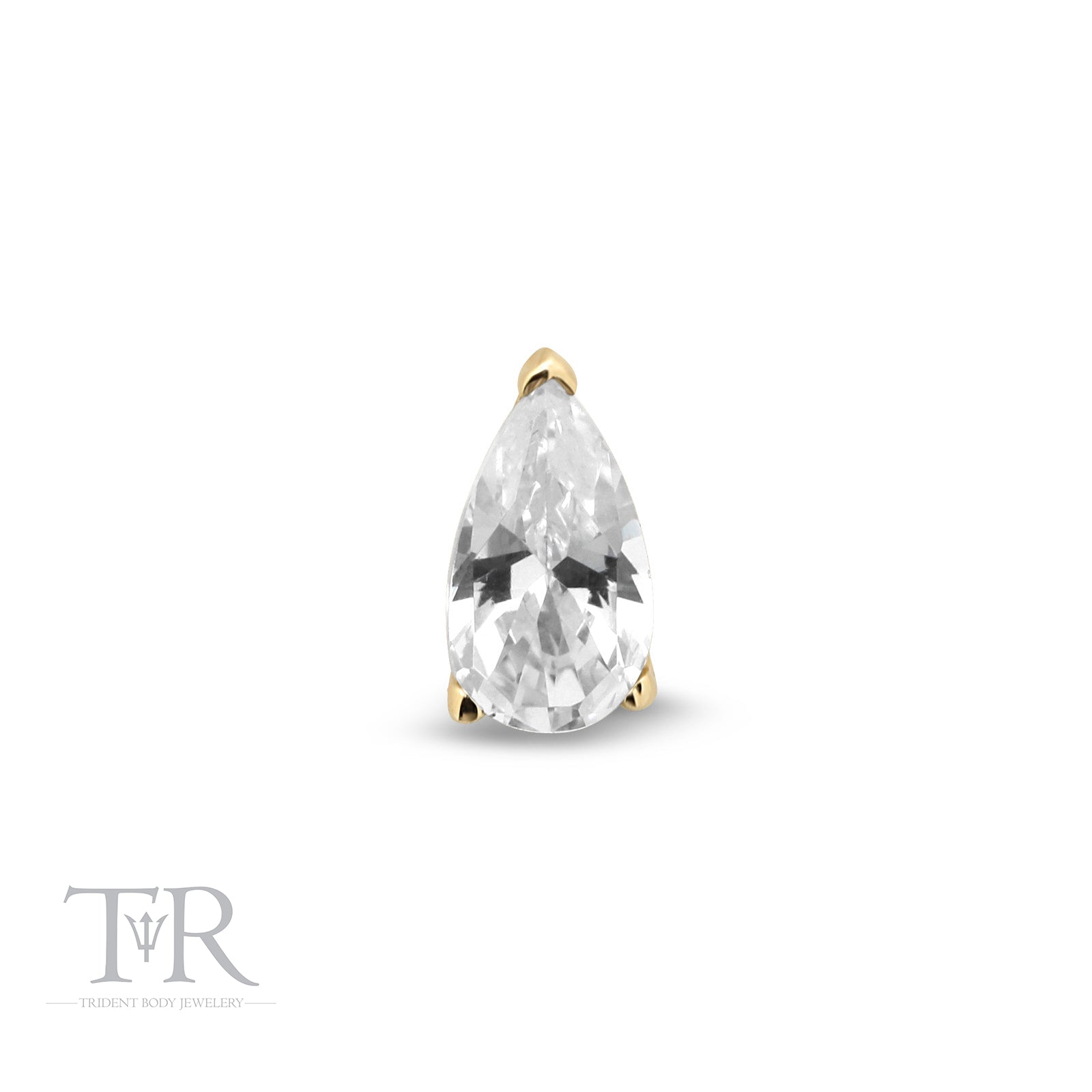 14kt Gold Threadless Pyrus Attachment