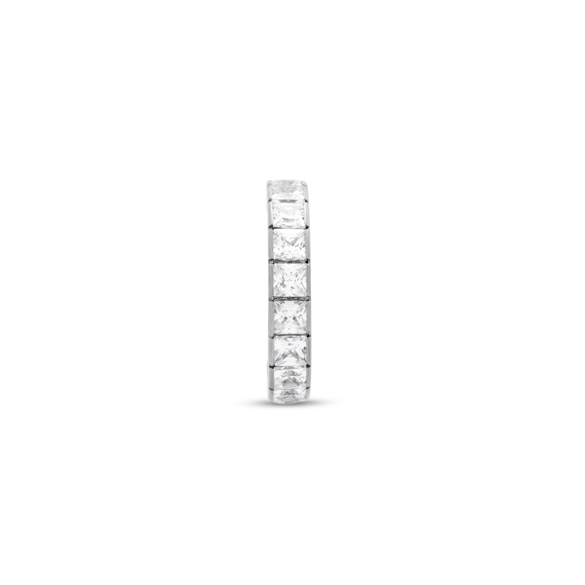 Trident Princess Cut Stone Hinged Ring