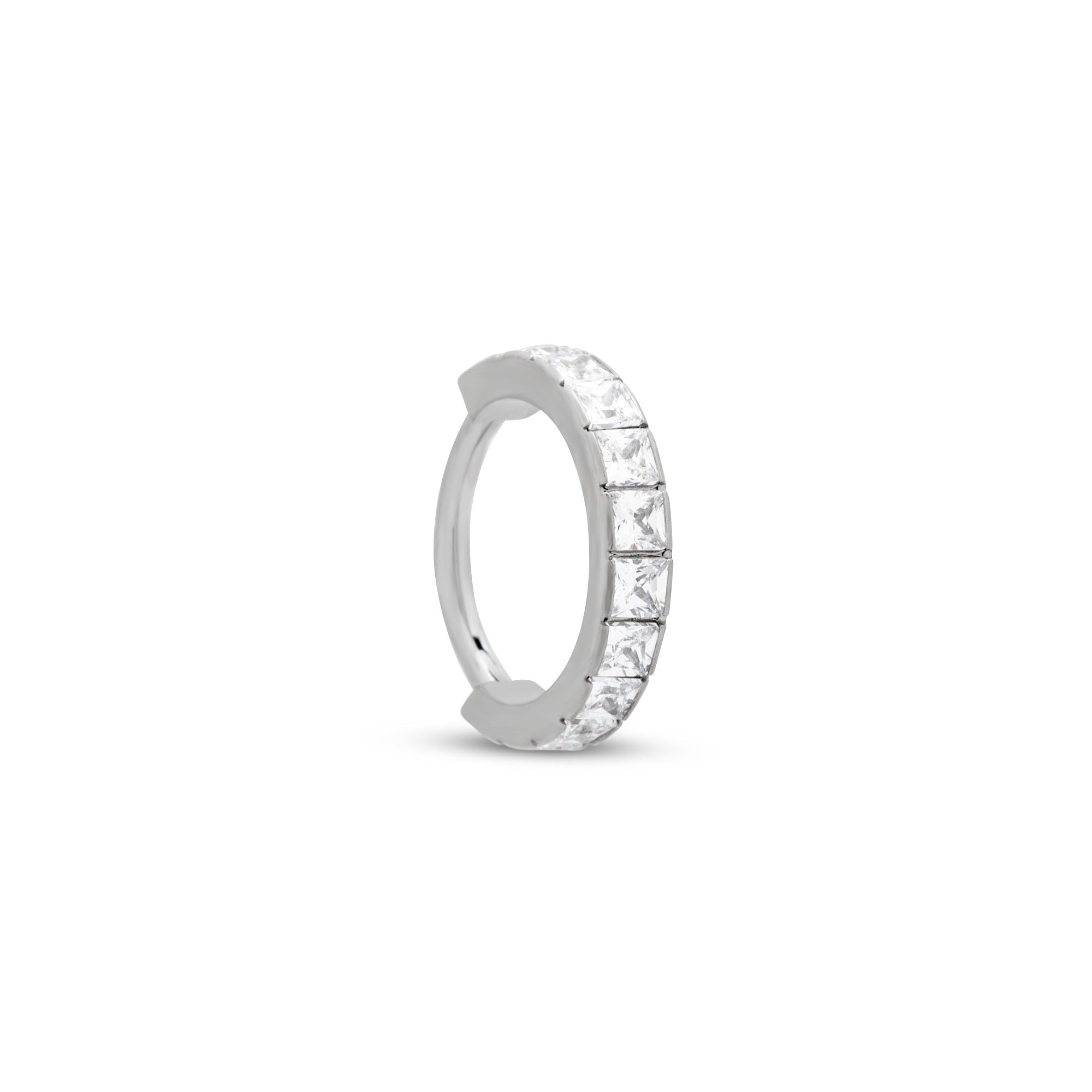 Trident Princess Cut Stone Hinged Ring