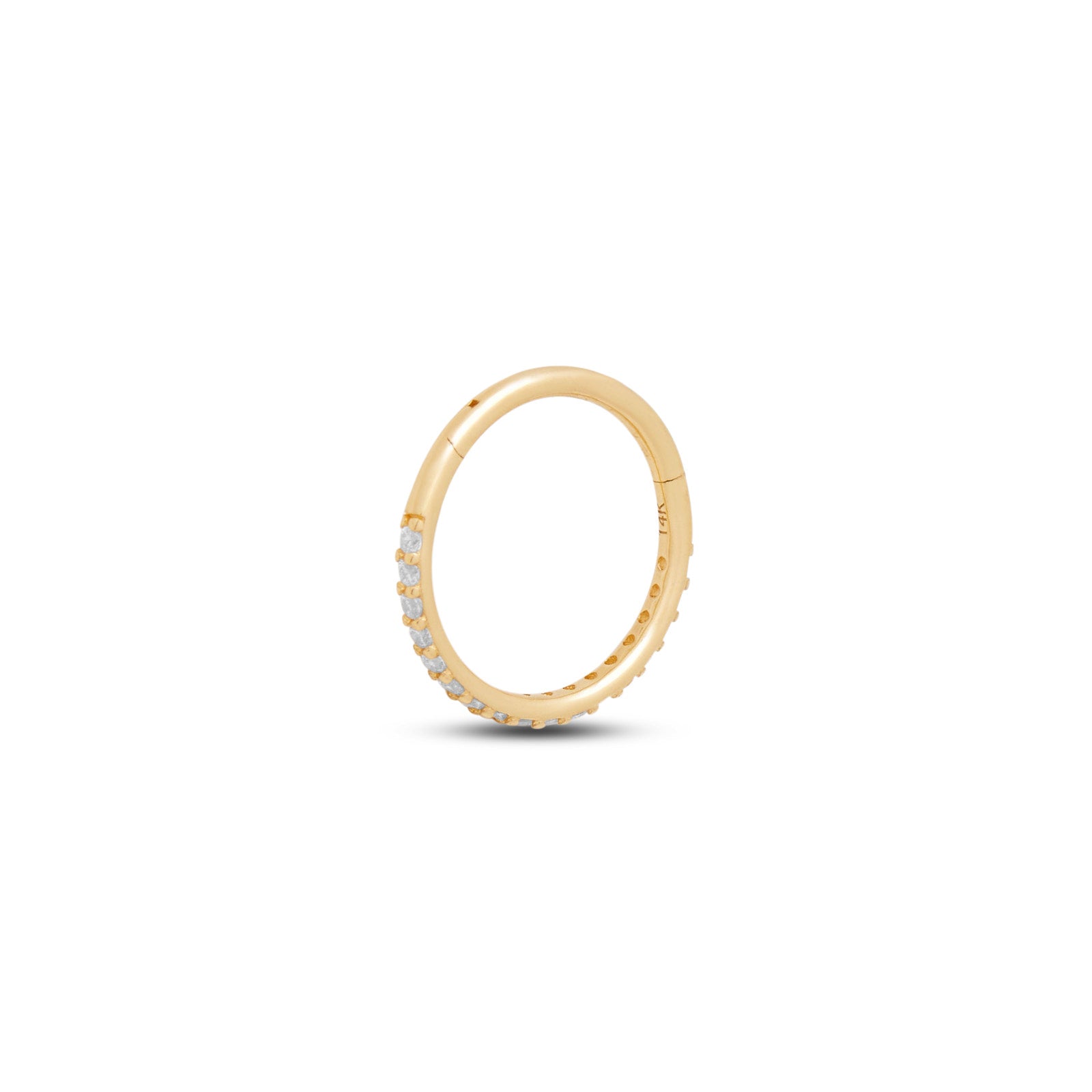 14kt Gold Jewel Hinge Ring