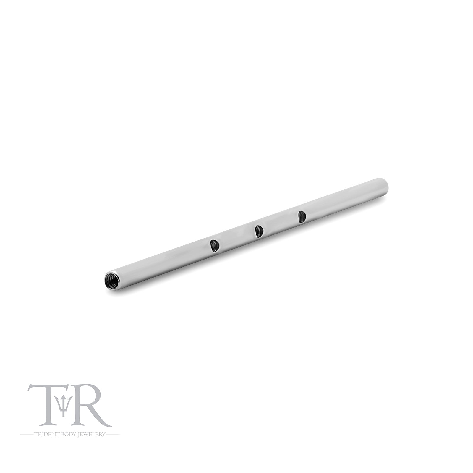 Trident Internally Threaded Industrial Barbell w Internal Threads