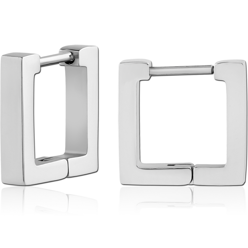 Stainless Ear Clicker Square 1.0mm