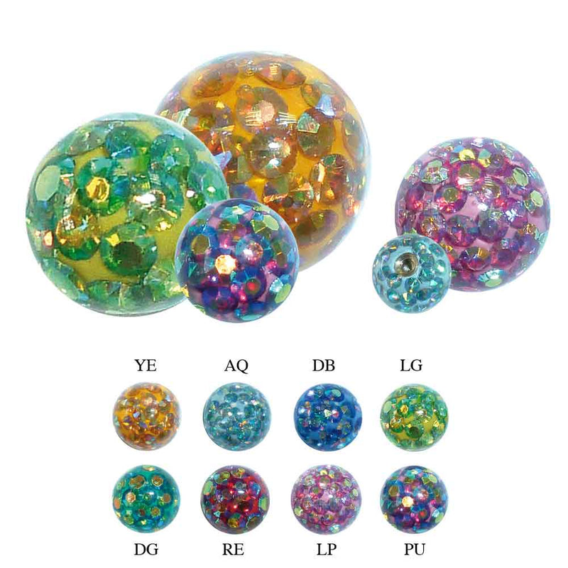 Epoxy Multi Crystal Ball