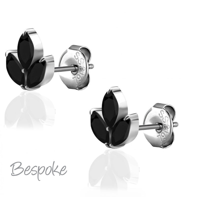 Bespoke Earring 0.8mm Steel Marquise - Pair