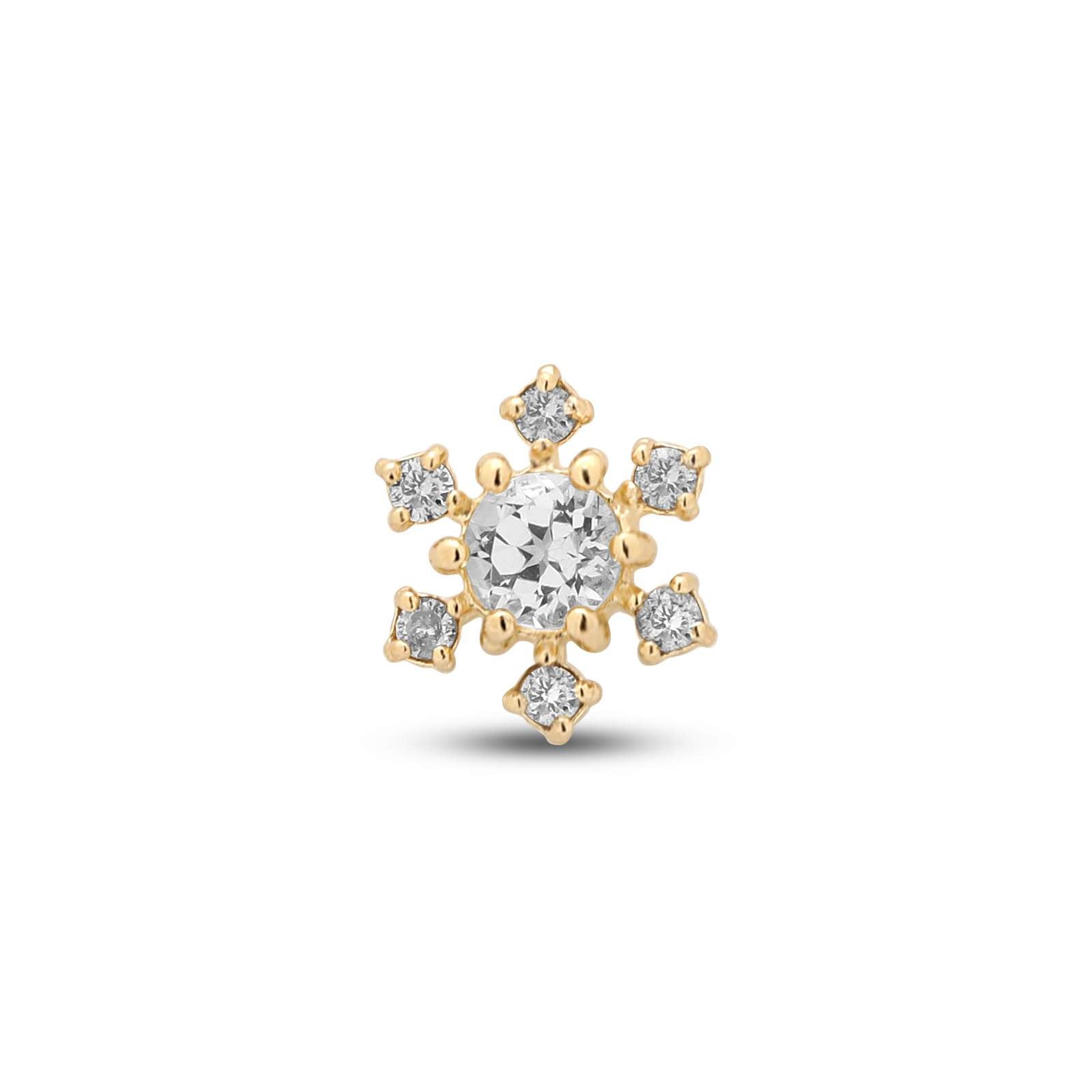 14kt Gold Threadless Attachment - Evie