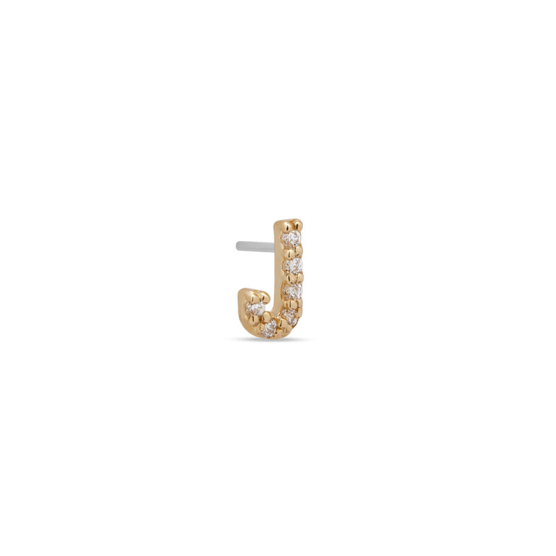 14kt Gold Threadless - Jewel J