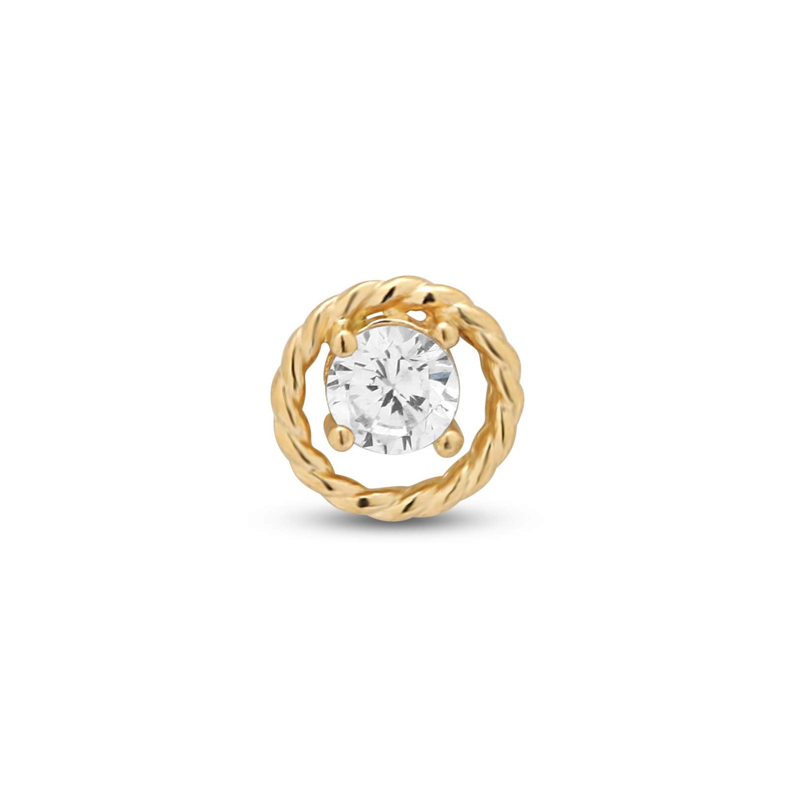 14kt Gold Threadless Attachment - Lissa