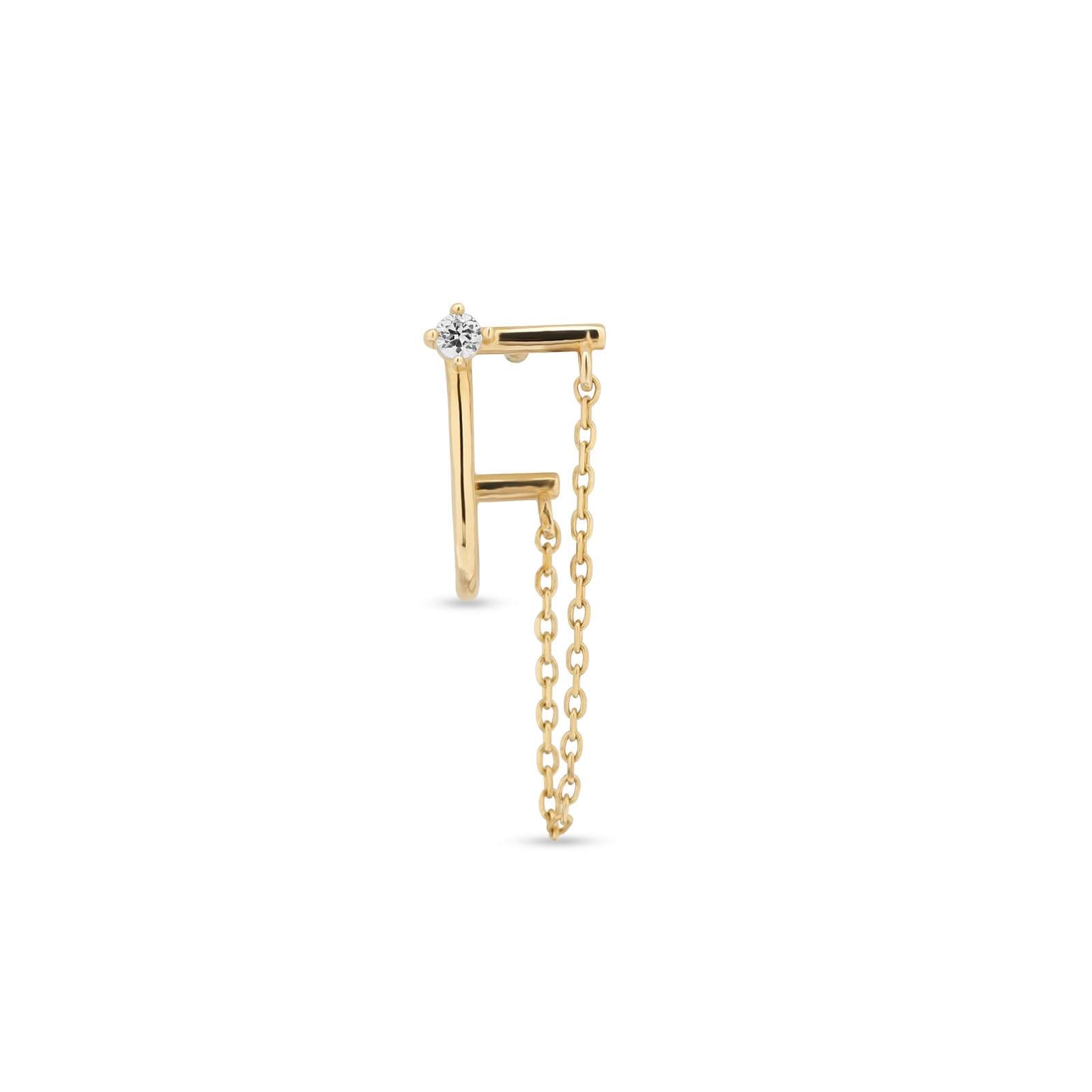 14kt Gold Threadless Attachment - Olina