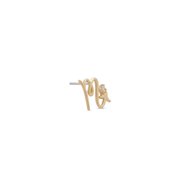 14kt Gold Threadless - Scorpio