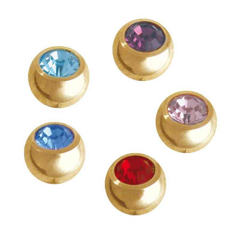 Gold PVD Jewelled Ball