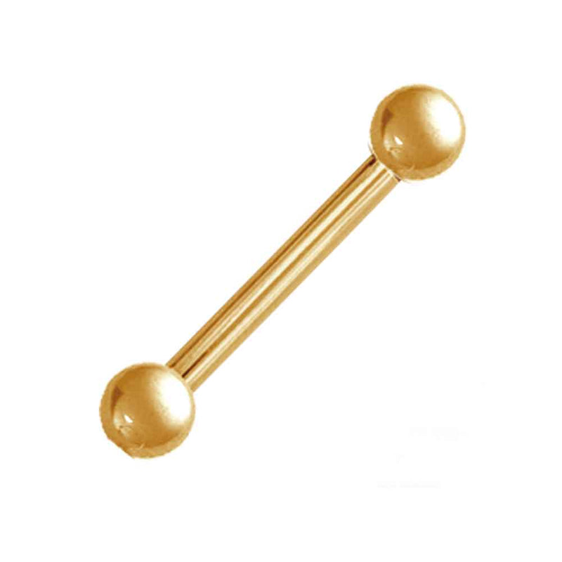 Gold PVD Straight Barbell
