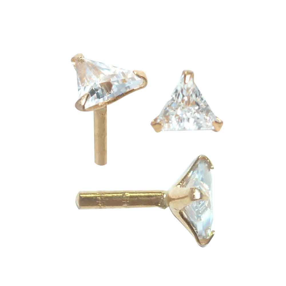 Gold 18ct 3mm Jewel Bioflex At