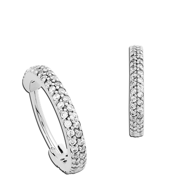 Steel Paved Jewelled Hinged Segment 1.2mm x 8mm