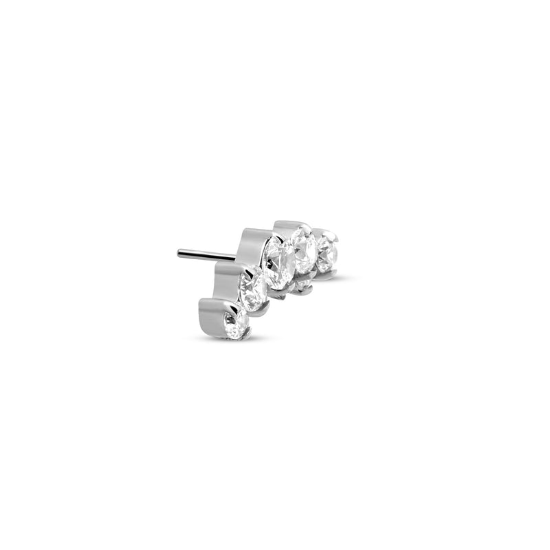Threadless 9 Curved Prong Set Jeweled Attachment