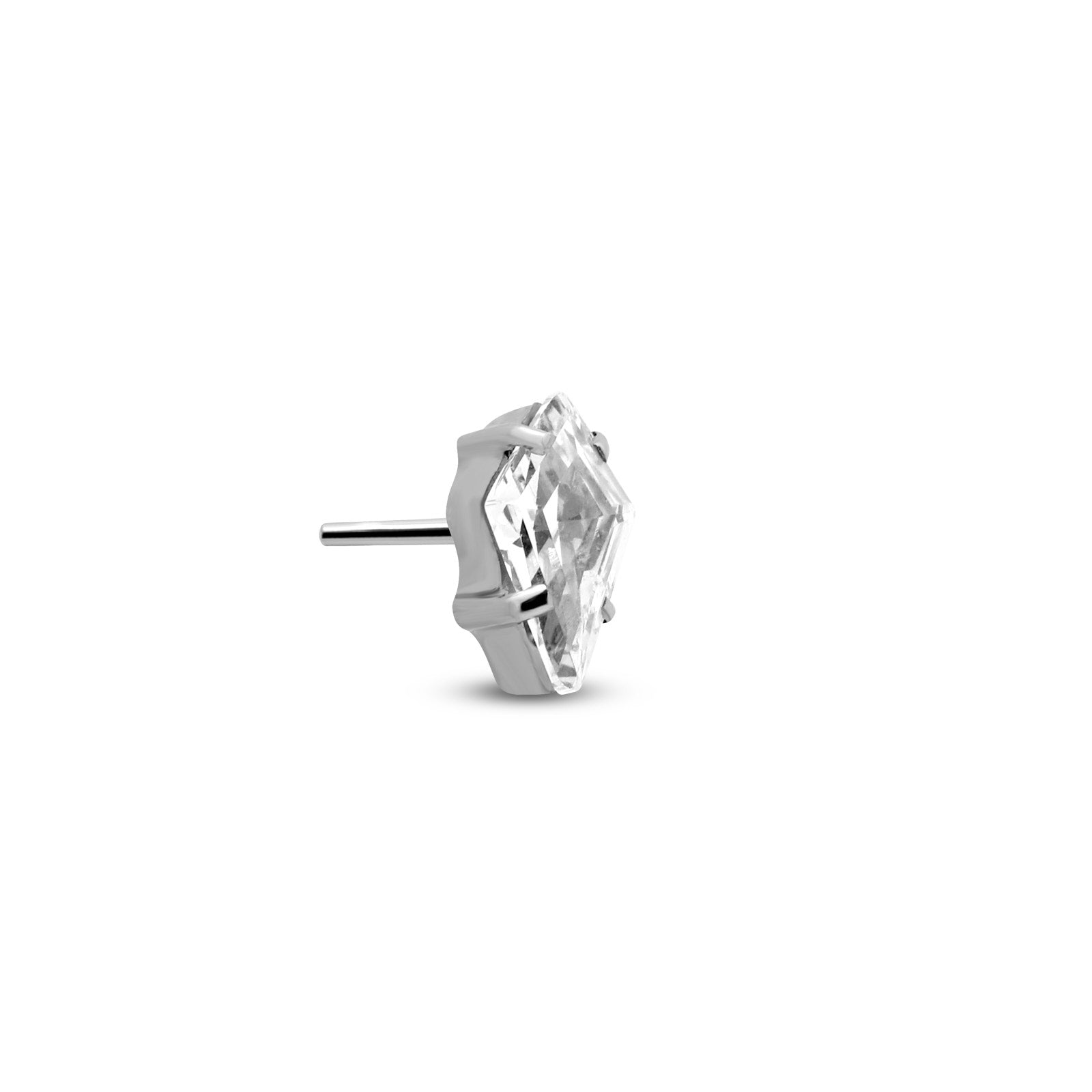 Trident Threadless Diamond Shape Crystal Attachment