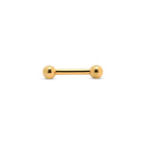 Trident 24kt Gold PVD Internally Threaded Barbell