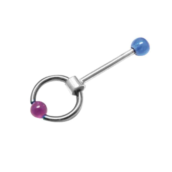 Barbell w Colored BCR & UV Bal