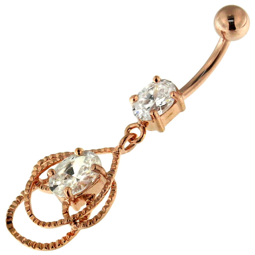 Rose Gold Navel Fancy Drop