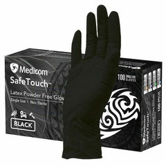 Black Latex Powder Free Gloves