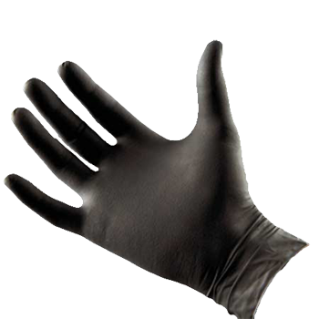 Black Latex Powder Free Gloves