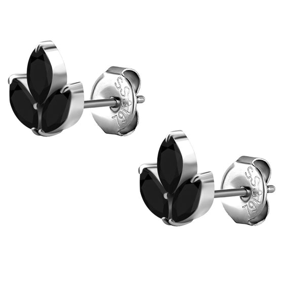 Bespoke Earring 0.8mm Steel Marquise - Pair
