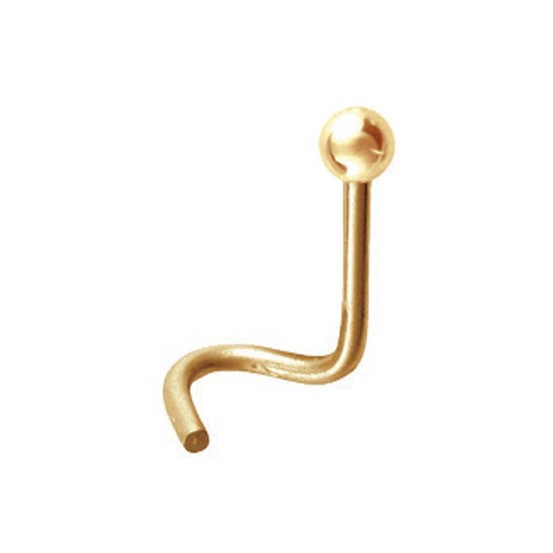 Gold PVD Nose Stud Ball 0.8mm